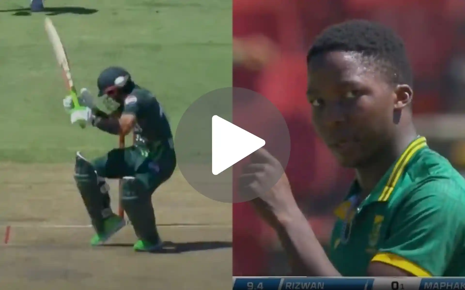 [Watch] Rizwan Floored! Kwena Maphaka Gives Evil Stare As His Bouncer Hits PAK Captain On Head